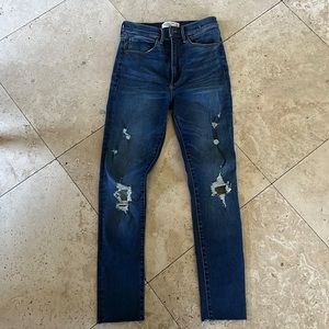 Abercrombie super high rise skinny jeans